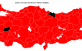 Aporia crataegi (Alıç Beyazı) Türkiye Dağılımı